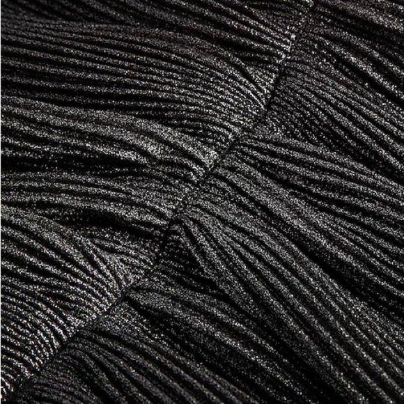 Women’s Express Metallic Pleated Bow Back Cropped Cami gray size small NWT - Picture 4 of 5